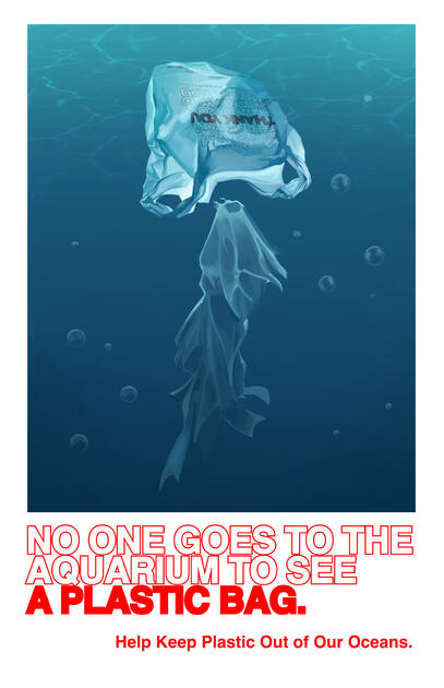anti-littering poster